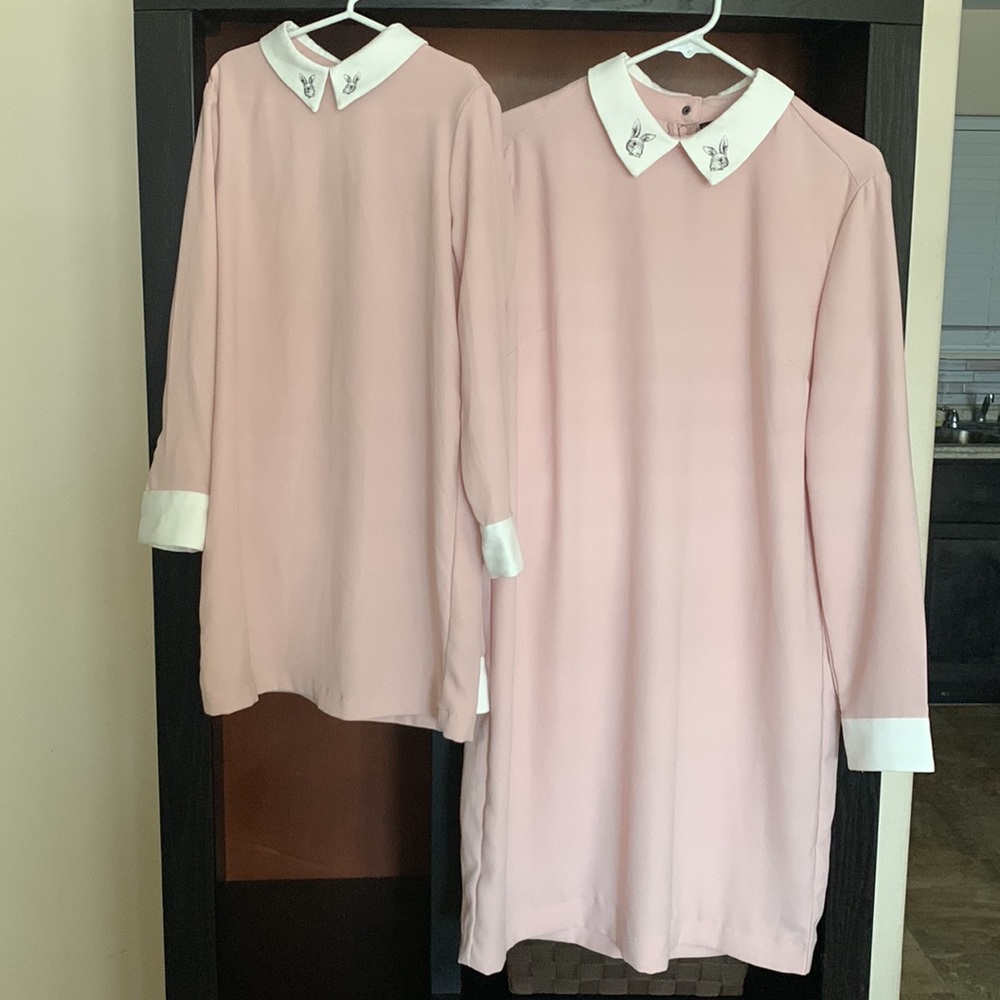 “2” VICTORIA BECKHAM Clever Bunny Rabbit Collar Dresses.- Easter Bundle